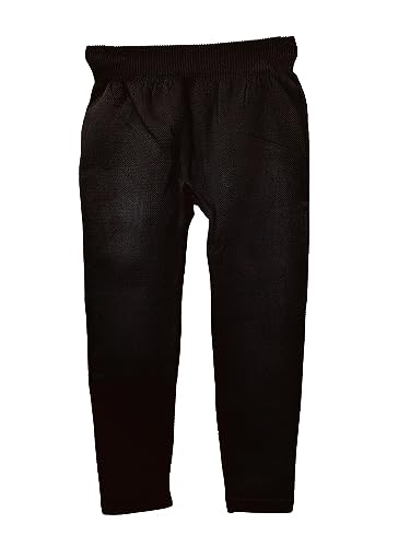 Image of CAMEY Solid Polyester Girls Regular Fit Casual Winter Pull On Warm Jeggings /Leggings