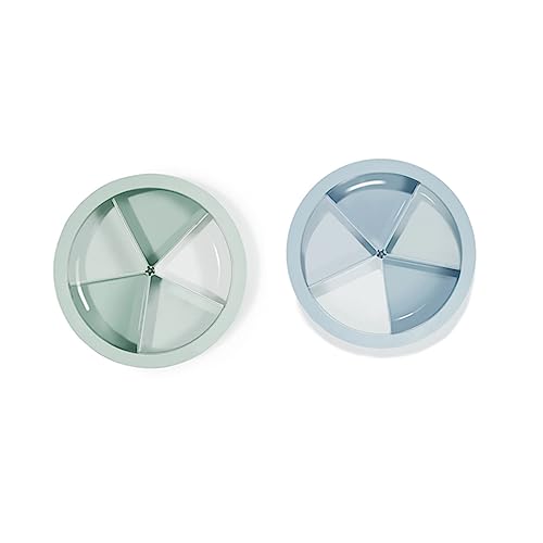 FUNOMOCYA Box Fruit Tray Food Tray Compartment Candy Holder Food Storage Tray Green