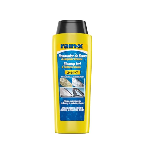 Rain-X Renovador de Faros y Limpiador Extremo – Restauración y Limpieza Profunda de Faros y Parabrisas – 325ml