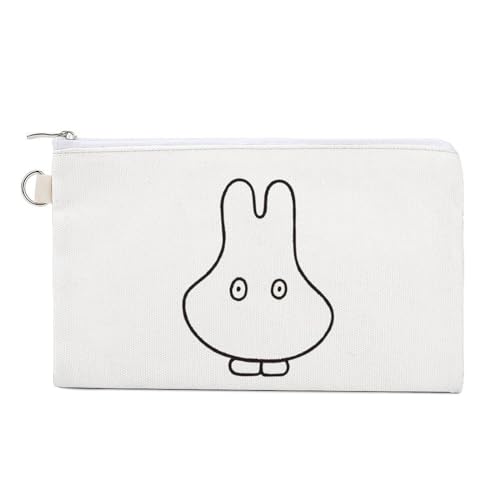 ミッフィー お化け 財布 小銭入れ 筆箱・平型 帆布 かわいい アニメ キャンバス ペンケース ポーチ ミニペンケース メイクポーチ おしゃれ 女の子 男の子 学生 11.6x18.8cm