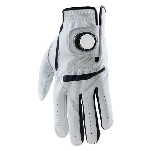 Venture Golf Cabretta Leather Personalized Ball Marker Golf Glove (Left Hand, Small)