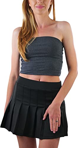 Image of ToBeInStyle Women's Cotton-Spandex Blend Stretchy Tube Top