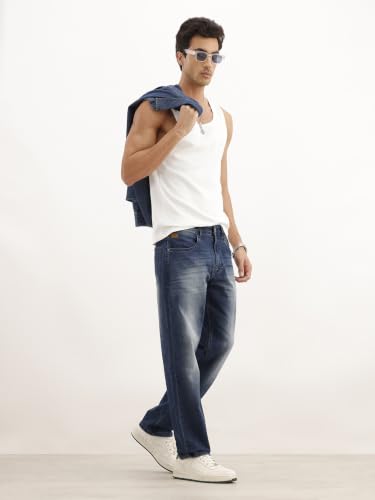 Image of WROGN Men's Anti Fit Jeans | Mid Rise | Jeans for Man