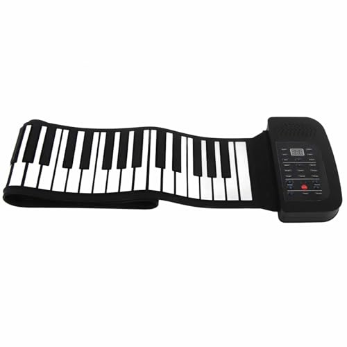 Oumefar 88 Keys Roll Up Keyboard Piano, Portable Electric Foldable Piano with Sustain Pedal, 128 Rhythms, 128 Tones Folding Piano Keyboard for Kids Beginners Adults (88 keys