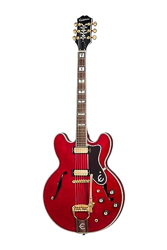Epiphone Sheraton 150th Anniversary Cherry – Guitare Semi Acoustique - Les Beatles, Paul McCartney, John Lennon, RIngo Starr, George Harrison Epiphone Sheraton 150th Anniversary Cherry - Guitare Semi Acoustique
