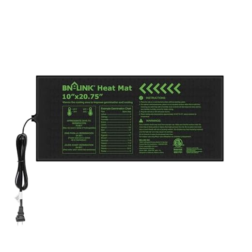 BN-LINK Seedling Heat Mat 10" x 20.75" Warm Hydroponic Heating Pad Waterproof for Seed Starting Greenhouse and Germination