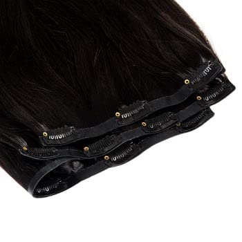 Sweet As Candy 220g 100% Remy Human Hair Adjustable Wire Hair Extensions 22 Inch Invisible Hairpiece (Black Coffee) for Women image 4