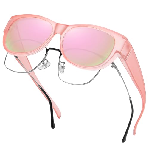 Image of GEGURI Polarized Sunglasses Fit Over Glasses for Men Women, Oversized Square Sun Glasses UV400 Protection Shades