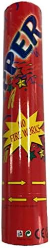 (96 Pack) Large (11 Inch) Confetti Cannons Air Compressed Party Poppers Indoor and Outdoor Safe Perfect for Any Party New Years Eve or Wedding Celebrations Shoot Streamers