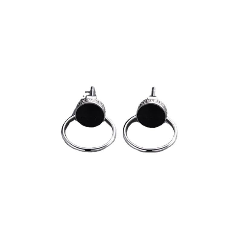 salty alpha Modern Style Earrings for Men & Boys | Studs | Ear Tops | Hoops | Ear Piece | Stylish & Minimal | Birthday Gift | Aesthetic Jewellery | Accessories for Everyday Wear-picture-2