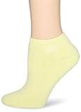 ECCO Women's No Show Logo Light Weight Socks, Yellow, 9/11