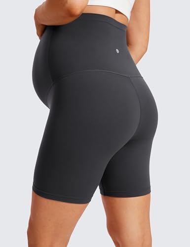Image of CRZ YOGA Maternity Biker Shorts 6 inch
