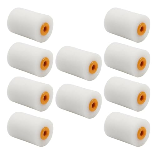KESOTO 10x Rodillos de Pintura Accesorios Fáciles de Instalar Prácticos Reemplazo Directo de Repuestos Portátiles Aplicadores de Pintura Profesionales