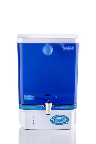 Rapid Elegance White Fully Automatic RO Water Purifier with UV, UF, Active Copper, TDS Controller with Complete Pre Filter Set, Water filter for Home & Kitchen - 15 LPH