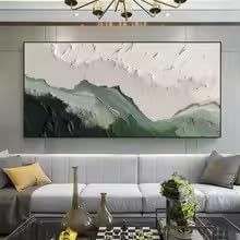 KEMEIQI 1pc Minimalist Beach Abstract Print Large Wall Mural Texture Ocean Wall Decor Modern Art decorate Canvas Painting(50x100cm/Frameless)