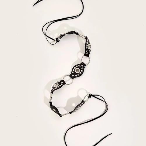 FGSS Women Cowboy Western Leather Belt - Tassel Rope Braid Waist Belts Classic Eyelet Cowgirl Belt for Pants Dress Jeans4