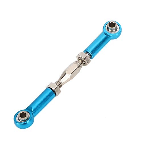 Tbest RC Pull Rod, 6 Pezzi servo Link Regolabili Tirante Tirante in Lega di Alluminio tiranteria Set di tiranti per RC Hobby Modello di Auto(Blu)