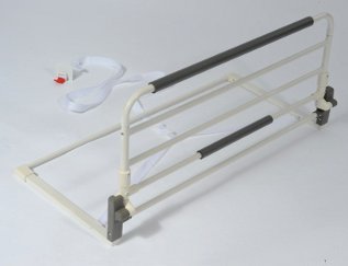 Sponda Letto Universale Pieghevole Ribaltabile in Acciaio 90 cm