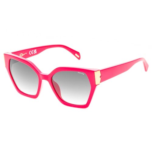 POLICE sunglasses| 100% UV protected | Gradient | Full Rim | Square | Women | Medium | Shiny Black Acetate Frame | Smoke Gradient Lens Deal