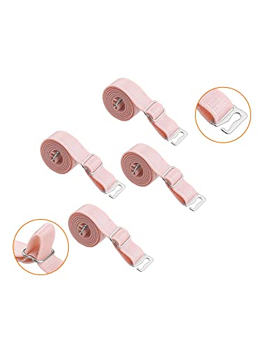 Image of uxcell 2 Pair 10 /12 /15 /18 /20mm Width Stretchable Shoulder Bra Straps Adjustable Elastic Straps for Women