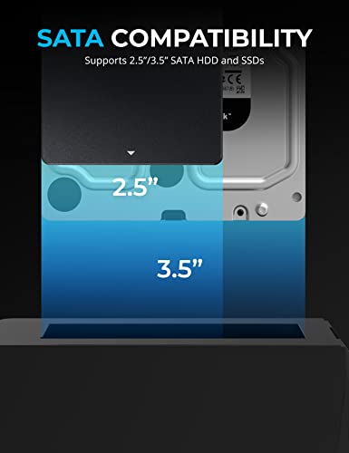 Image of SABRENT USB C Docking Station for M.2 PCIe /NVMe and SATA 2.5 /3.5 Inch SSD & HDD with Offline Cloning (DS-UNHC)