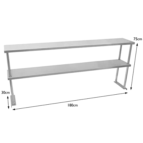 Étagère d'appoint cuisine réglable de 180cm avec kit fixations - 3