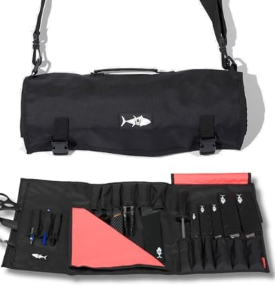 Chef Knife Roll Bag – Premium Nylon Chef Knife Bag for Profession...