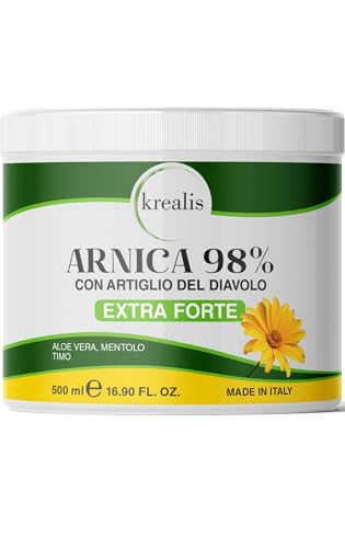KREALIS 500ml Arnica per Cavalli Uso Umano 98% Extra Fo...