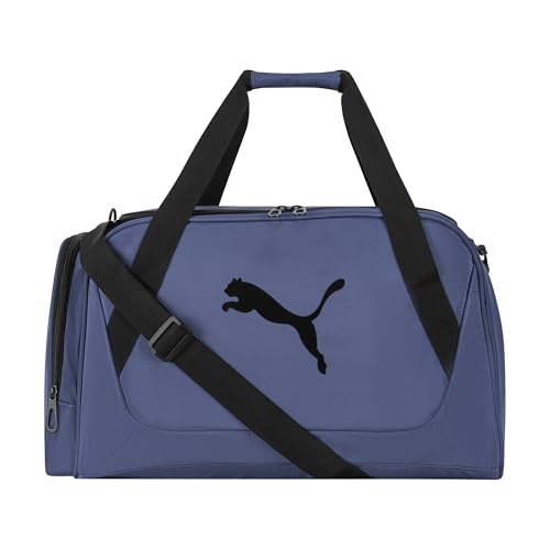 PUMA Bolsa esportiva feminina Flora, cristal azul/preta, Cristal azul/preto, Bolsa esportiva Flora