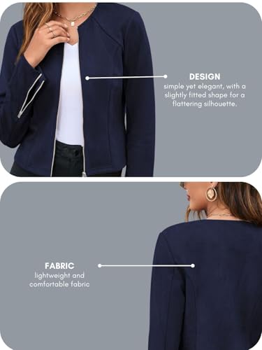 Image of GRECIILOOKS Women Poly Lycra Standard Length Oversized Jacket Korean Style Casual Outerwear | Streetwear Party Jacket with Trendy Loose Fit (Available in Plus Size)