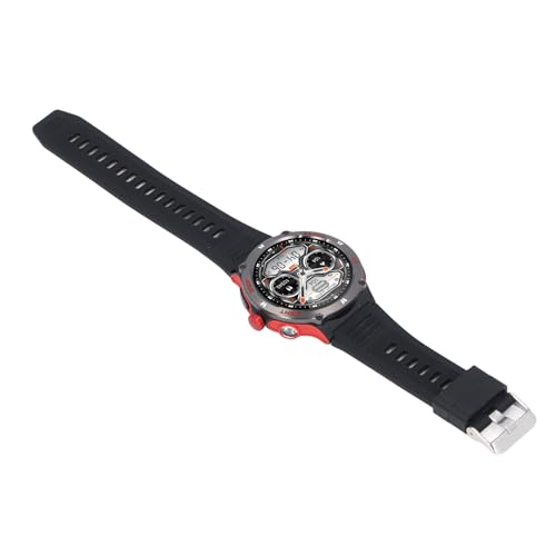 Jectse Reloj Inteligente, Múltiples Modos Deportivos 5.3 Fitness Smartwatch con Brújula Incorporada para Ciclismo (Rojo)