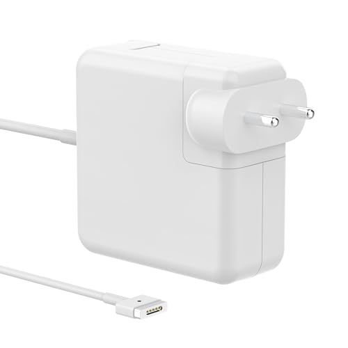 Image of Sounce 45W Replacement Charger for MacBook Air 11 Inch and 13 Inch Models 2012 2013 2014 2015 2017 T Tip Power Adapter Compatible with A1435 A1436 A1465 A1466 Safe Fast Charging Reliable Power (White)