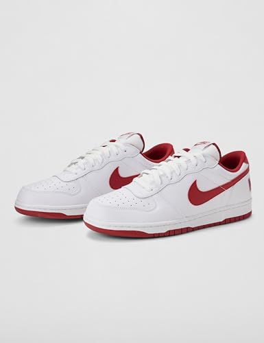 Nike Men's Big Low Shoes, White/Gym Red, 12