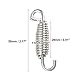 A ABSOPRO 2 Stück Auspufffedern Motorrad Universal Auspuff Rohr Feder Edelstahl Auspuff Feder für Motorrad Roller 55mm