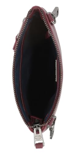 Harley-Davidson Women's Classic Leather Crossbody Adjustable Shoulder Bag - Red4