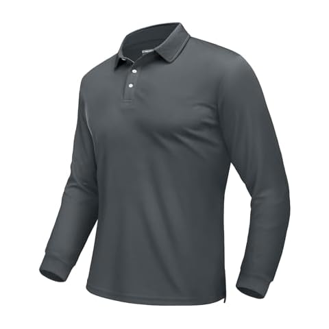 EKLENTSON Long Sleeve Quick Dry Polo Shirt Cover