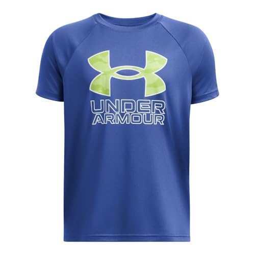 Image of Under Armour Boys' Tech Hybrid Printed Fill Short-Sleeve T-Shirt