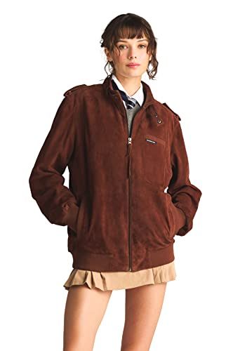 Members Only Women's Soft Suede Iconic Oversized Jacket3