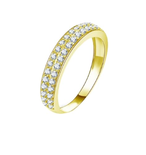 Bague de promesse Gowe or jaune 10K, le cadeau de fiançailles idéal