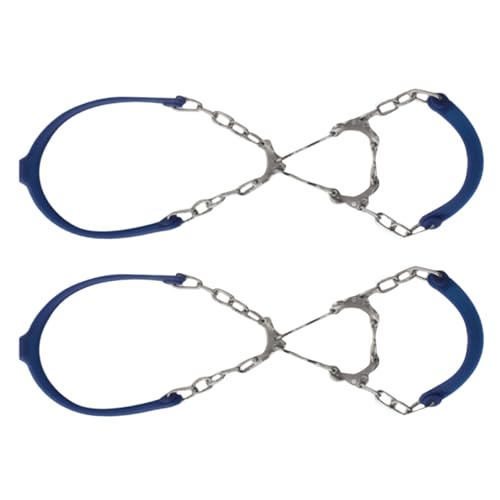 Homoyoyo Ice Snow Traction Cleats Crampons for Men Women Hiking Shoes Chains Comfortable Fit