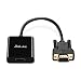 ZasLuke HDMI to VGA Converter Adapter, HDMI Female to VGA Male Converter with 3.5mm Audio Jack and Micro USB Power Cable for TV Stick, Xbox 360, PS4, Roku, Laptop and More (Only from HDMI to VGA)