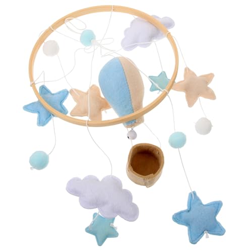 Toyvian Nursery Room Decor Hanging Mobile Decorative Mobile for Baby Room Felt Balls Pendant