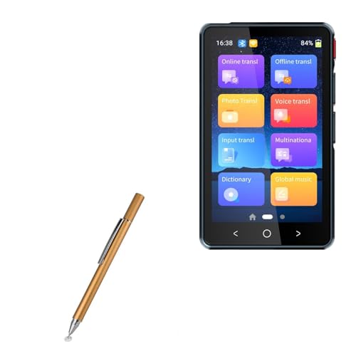 BoxWave Stylus Pen Compatible with GoBudsGo P4B Language Translator - FineTouch Capacitive Stylus, Super Precise Stylus Pen - Champagne Gold