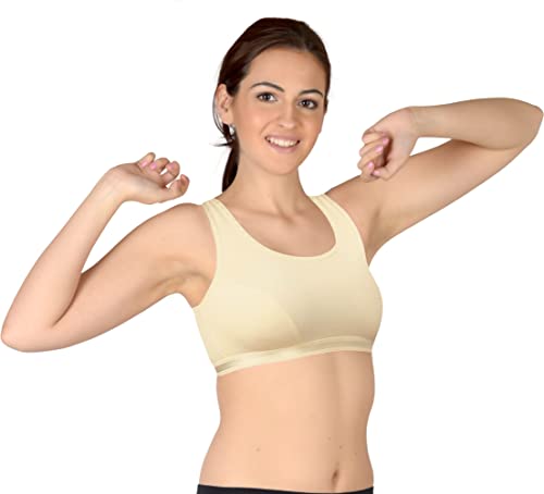 Image of Selfcare Women Cotton Blend Full Coverage Non Padded Sports Bra