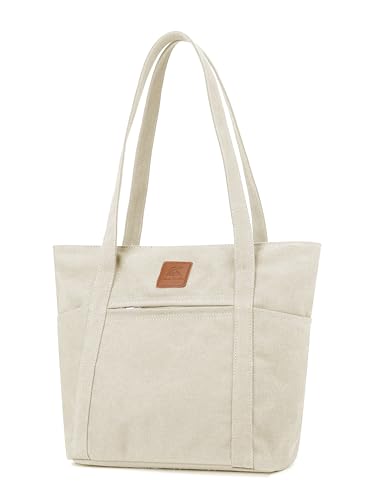 Image of Womens Shoulder Handbags Heavy Duty Canvas Work Tote Retro Bucket Bag