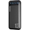 Power Bank 10000mAh Portable Charger Slim External Battery Pack with 2 USB 2.4A Outputs and USB C In/Out Compatible with Huawei iPhone 16 15 14 13 12 iPad Samsung Galaxy S20 Android Tablet (Black)
