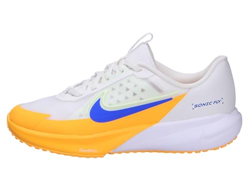 Nike Sonic Fly Big Kids' Running Shoes (FZ0017-100, Summit White/Volt Tint/White/Hyper Royal)2