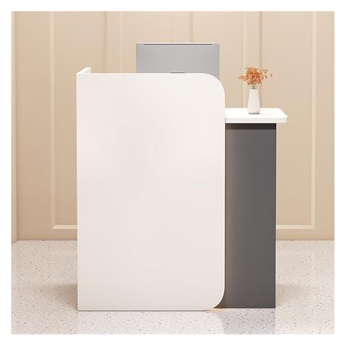 Rezeptionstheke Mit Schubladen,Empfangstheke Mit LED An Der Rezeption,Kompakt Empfangstheke,Rezeptionstheken,Für Firmenhallen,Hotelrezeptionen,Schränke An Der Rezeption Klinik,Salon,Lobby,MDF (Color