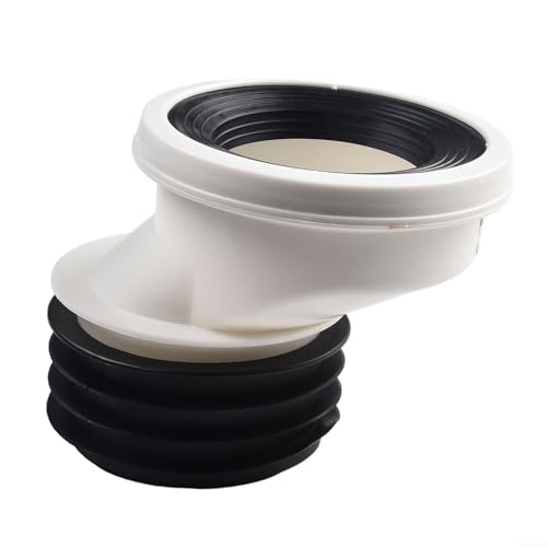 Besttoolifes Buse de raccordement de toilettes en PVC - Design excentrique - Réglable - 0 à 10 cm - Accessoire de plomberie (C)