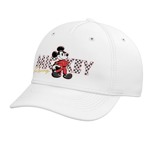 Disney Mickey Mouse Racing Mickey & Friends Race Car Drivers Adjustable Printed Baseball Hat White
